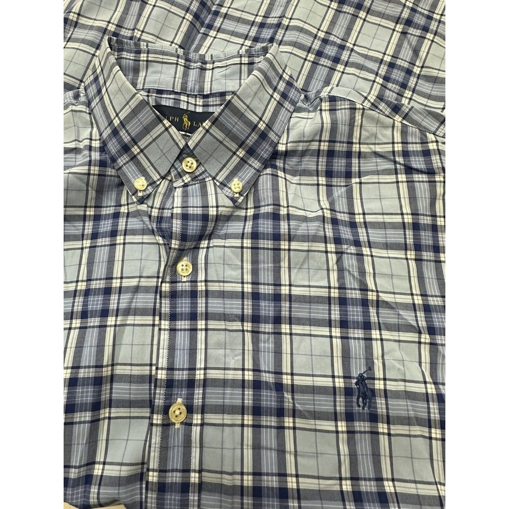 Ralph Lauren Men’s Blue Label Shirt Long Sleeve Size Large SLIM FIT Button Down